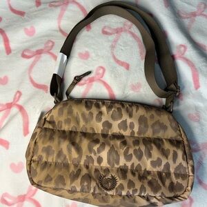 Stylish Brown Leopard Print Women's Bag